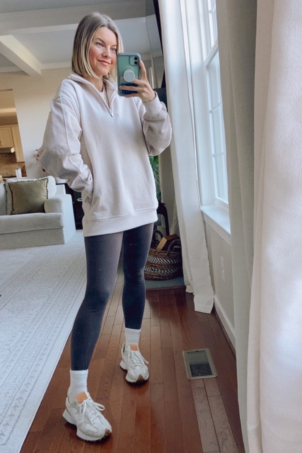 Athleta pullover on sale… so cozy! Great fit! 75% cotton!
This 2-tone color is “Wildwood Heather/Medium Wildwood


#LTKootd #LTKPetite #LTKmomlife