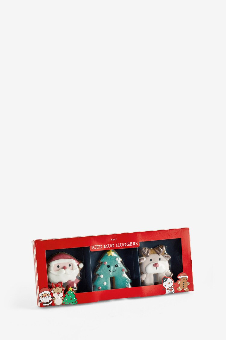 Buy Christmas Santa and Friends Biscuit Mug Huggers Set of 3 from the Next UK online shop | Lipsy