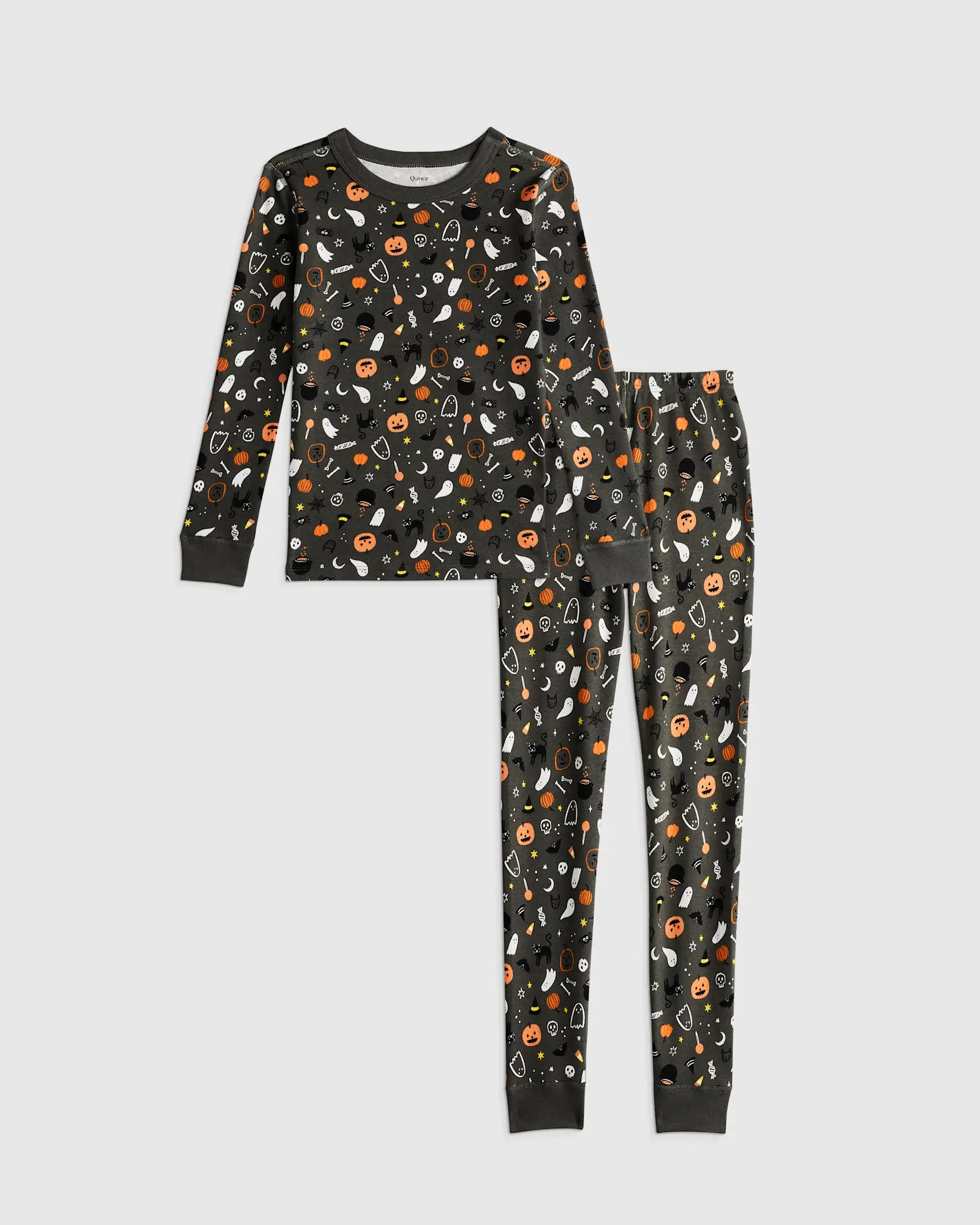 100% Organic Cotton Long Sleeve and Pant Pajama Set | Quince