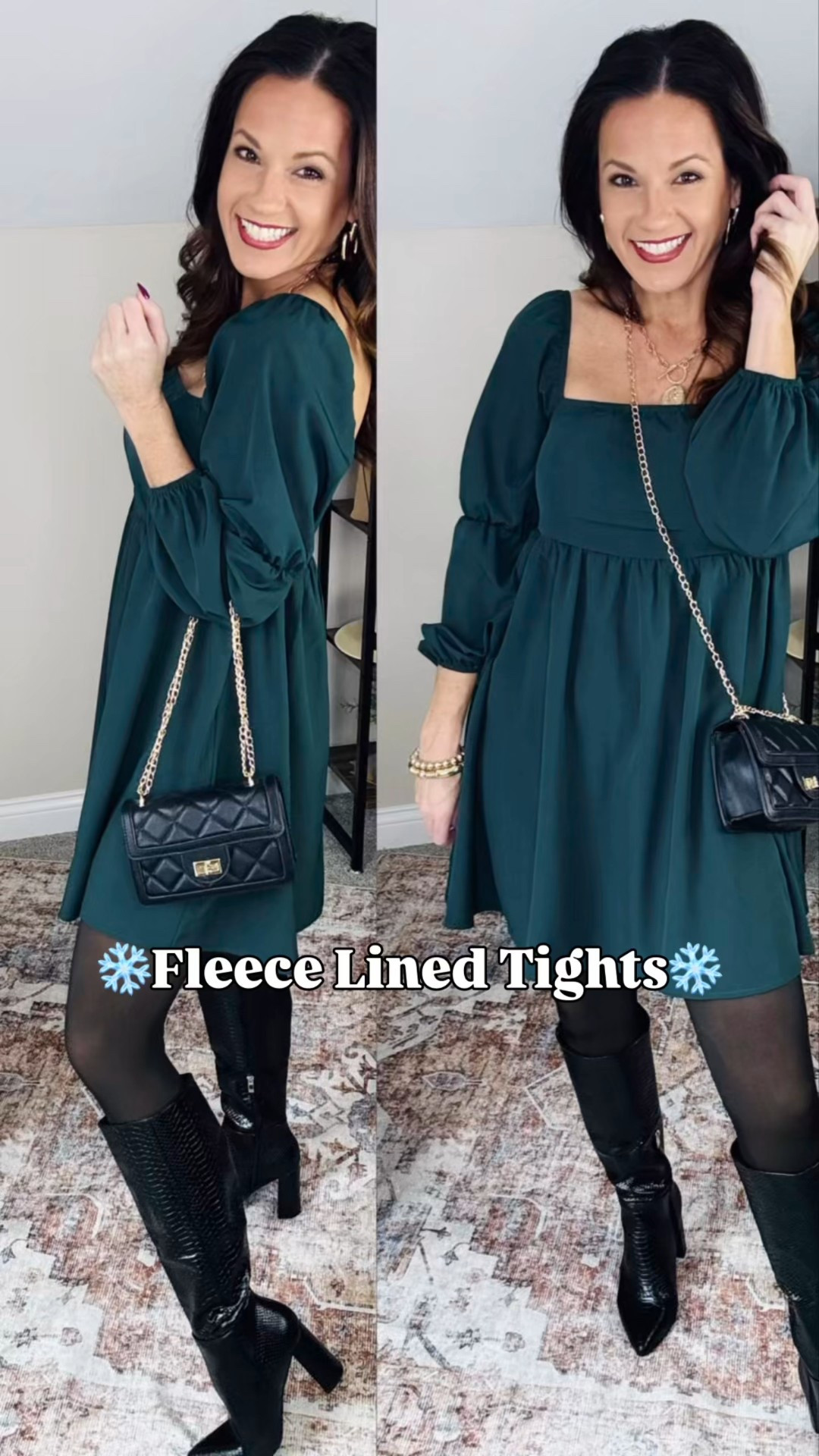 Viral fleece lined tights!!

I’m wearing a small in tights-tts // boots run tts as well // dress is small // also linked other dresses as well 

Holiday outfit | fleece lined tights 




#LTKStyleTip #LTKFindsUnder50 #LTKOver40