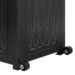 St. Charles 48,000 BTU Steel Black Propane Gas Patio Heater | The Home Depot