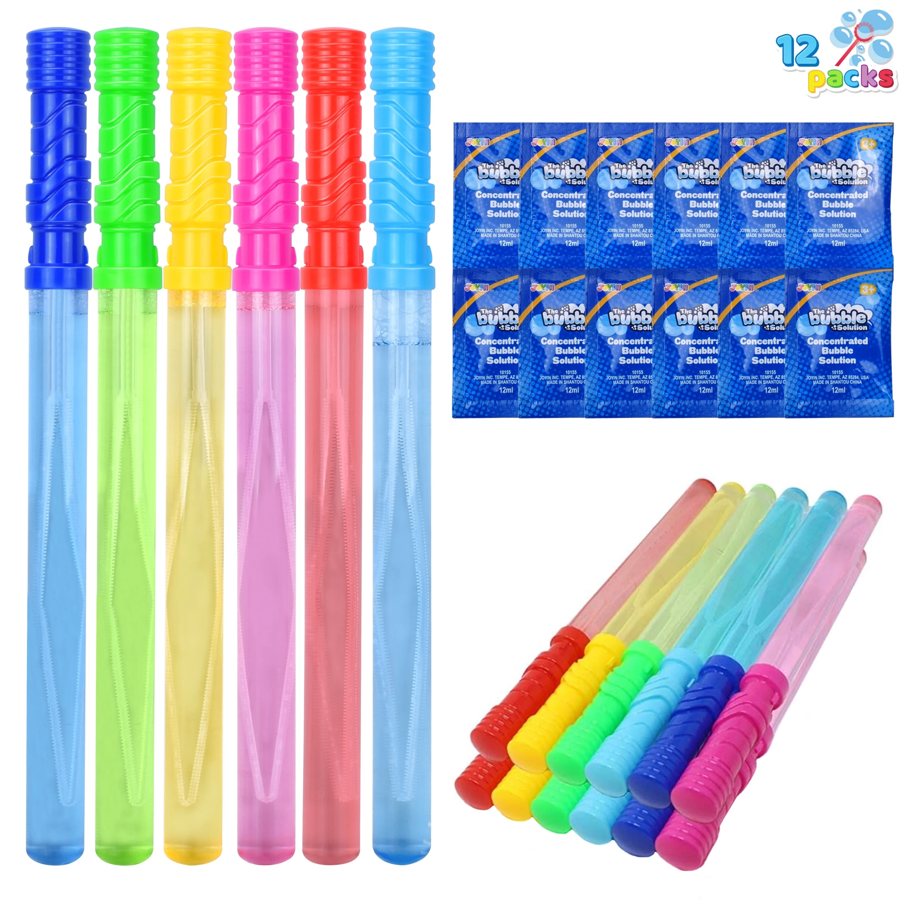 Syncfun 12 Pack 14.6" Big Bubble Wands for Kids, Bubble Wand Bulk with Bubbles Refill Easter Summ... | Walmart (US)