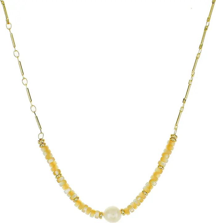 Panacea Shell & Genuine Pearl Necklace | Nordstrom | Nordstrom