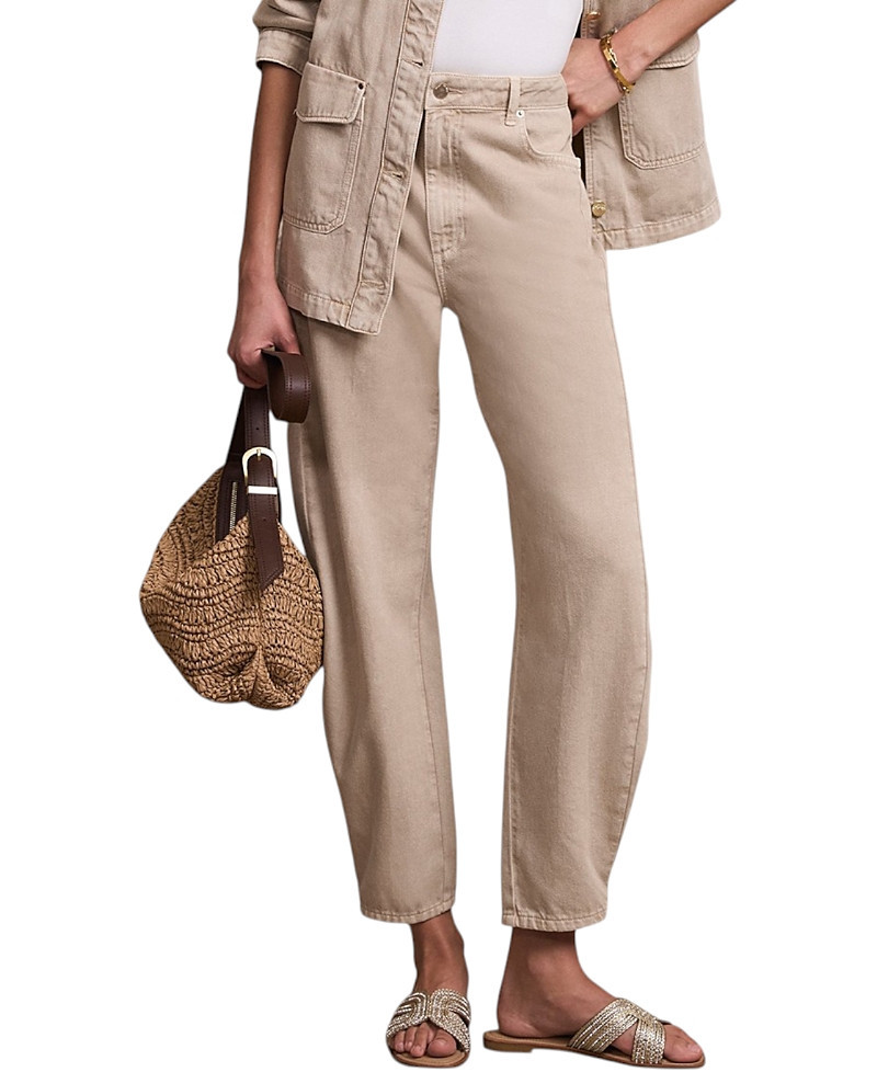 Mint Velvet Women's Netural Balloon Popper Jeans, Sand Wash | Bloomingdale's (US)