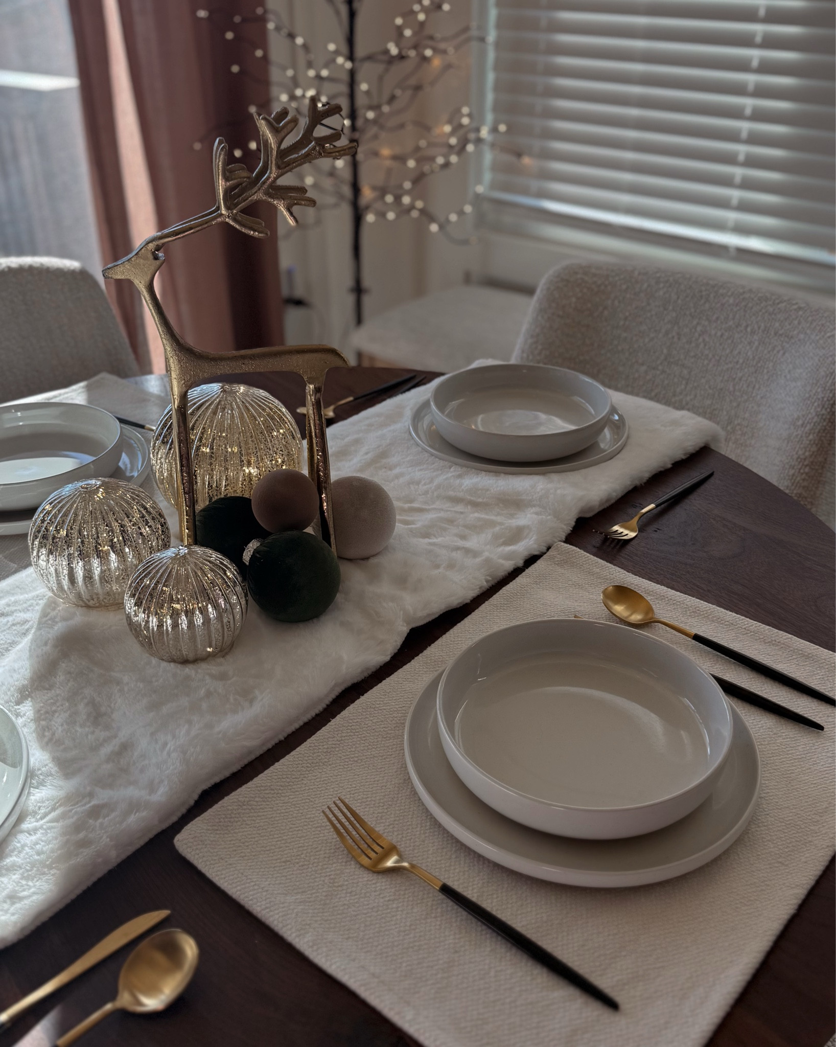 Decorated the dining room table for Christmas today!

Christmas dining room decor, Christmas dining table decor, Christmas table decor, dining room Christmas decor, dining room Christmas styling, neutral Christmas decor, neutral Christmas dining room decor, Christmas dining room table setup, Christmas dining table decor ideas, Christmas dining room table decor, Christmas dining table ideas, dining room Christmas decorations, dining room Christmas decor ideas, dining room Christmas table decor, easy Christmas table settings, Christmas table setting ideas  

#LTKHome #LTKSeasonal #LTKHoliday