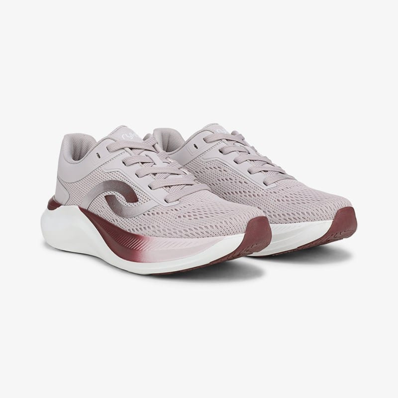 Ryka Convoy Walking Sneakers Lilac Grey Mesh 8.5 M Arch Support, Lightweight | Ryka.com