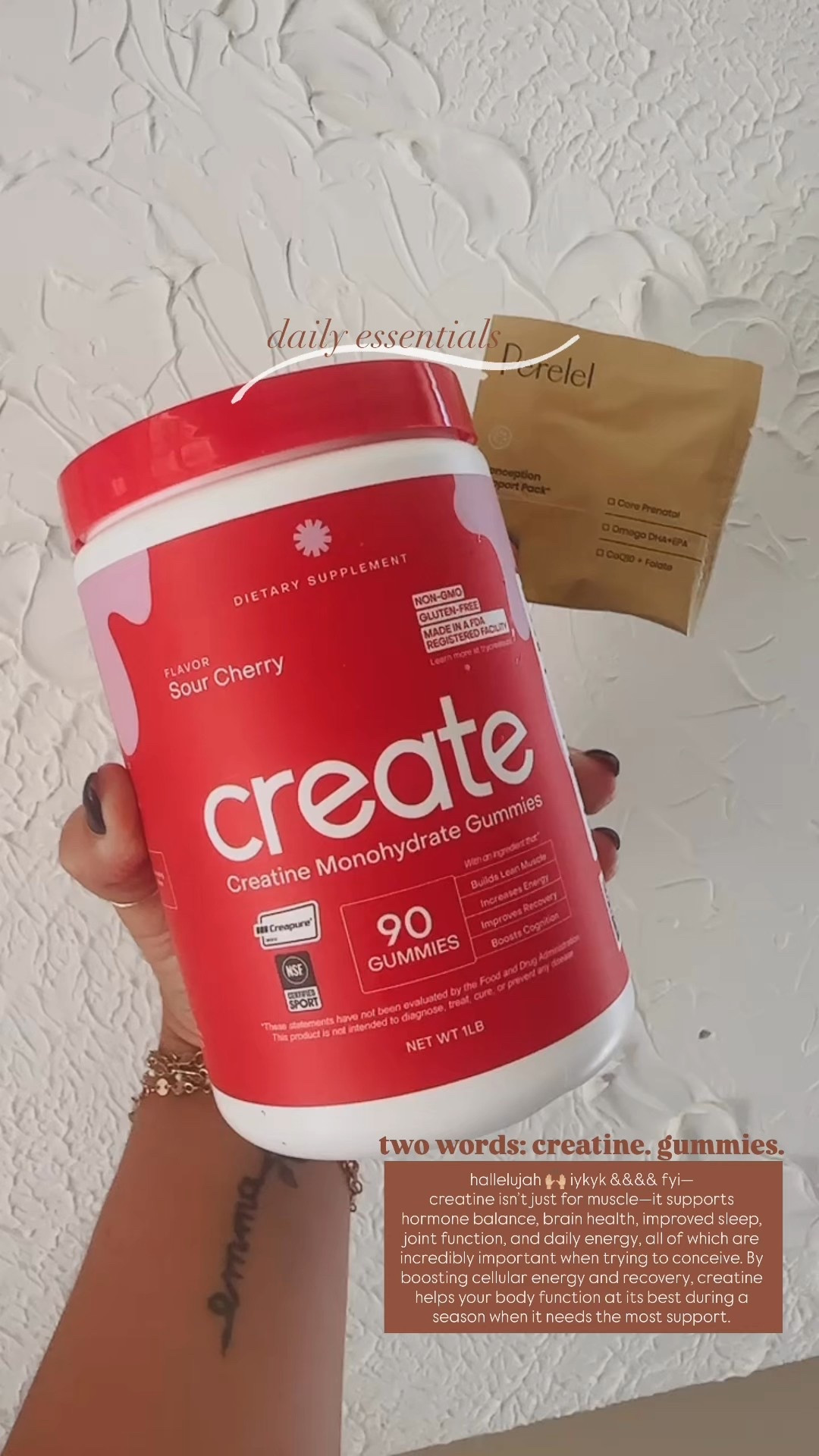 daily essentials ✨
#ttc #womenshealth #creatine #healthyliving

#LTKBaby #LTKBump