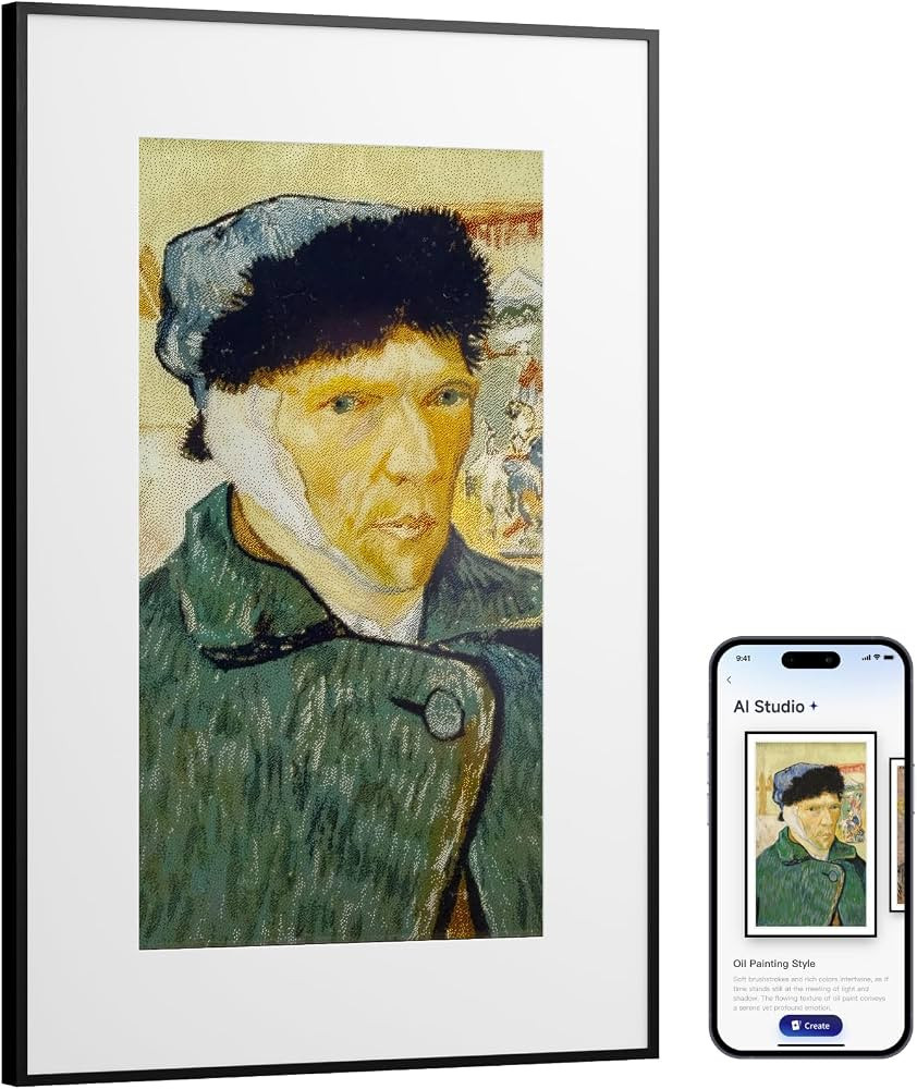 SwitchBot AI Art Frame 31.5'', Electronic Ink Picture Frame, Wireless Digital Photo Frame, Long B... | Amazon (US)