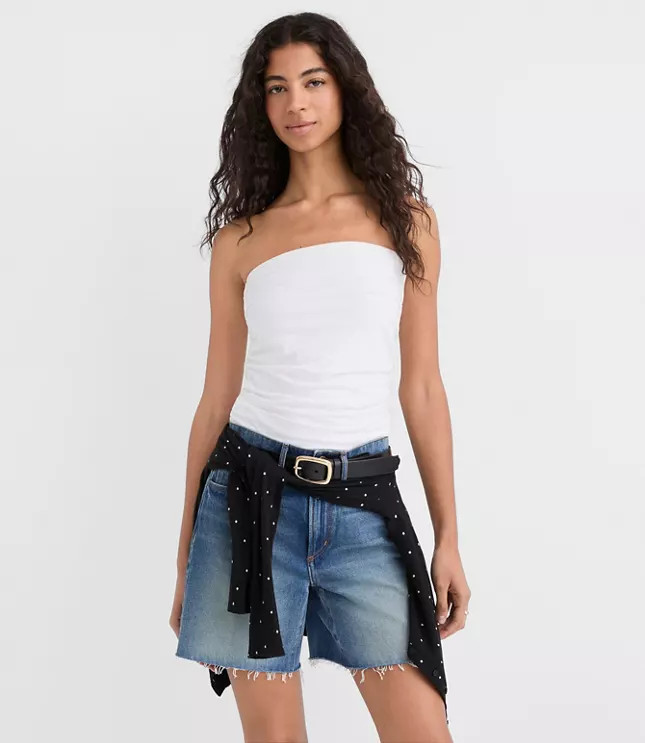 Ruched Tube Top | LOFT