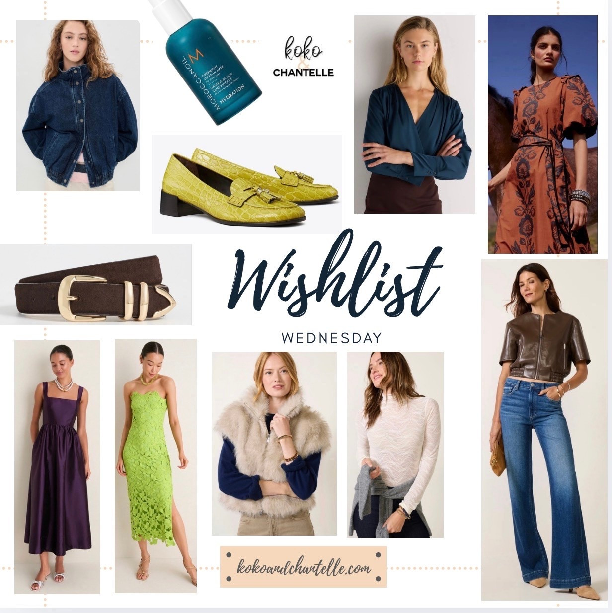 ✨ WISHLIST WEDNESDAY ✨

A little bit of everything we’re loving right now—from fall layers + statement shoes to date-night dresses, beauty favorites & those “I need this” pieces. 🤎💚💙

Which one is making it onto YOUR wishlist this week? 👀👇🏼

And remember… you don’t need a whole new wardrobe—just the right pieces. Let us help you find them! 🛍️

#WishlistWednesday #KokoAndChantelle #StyledByKC #Over40Style #FallFashion #FashionOver40 #MomStyle #EverydayStyle #StyleInspiration #ShopYourCloset #PersonalStylist

#LTKOver40 #LTKSeasonal #LTKHome