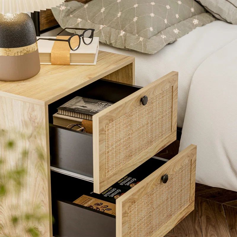 Manel Rattan Nightstand | Wayfair North America