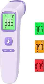 No-Touch Thermometer for Adults and Kids, Digital Accurate Baby Thermometer with Fever Alarm, 1 S... | Amazon (US)