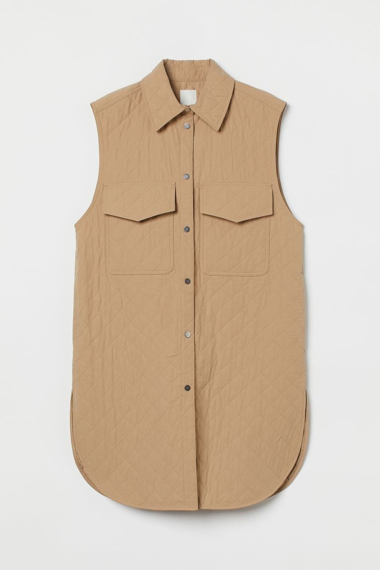 Sleeveless shacket | H&M (UK, MY, IN, SG, PH, TW, HK)