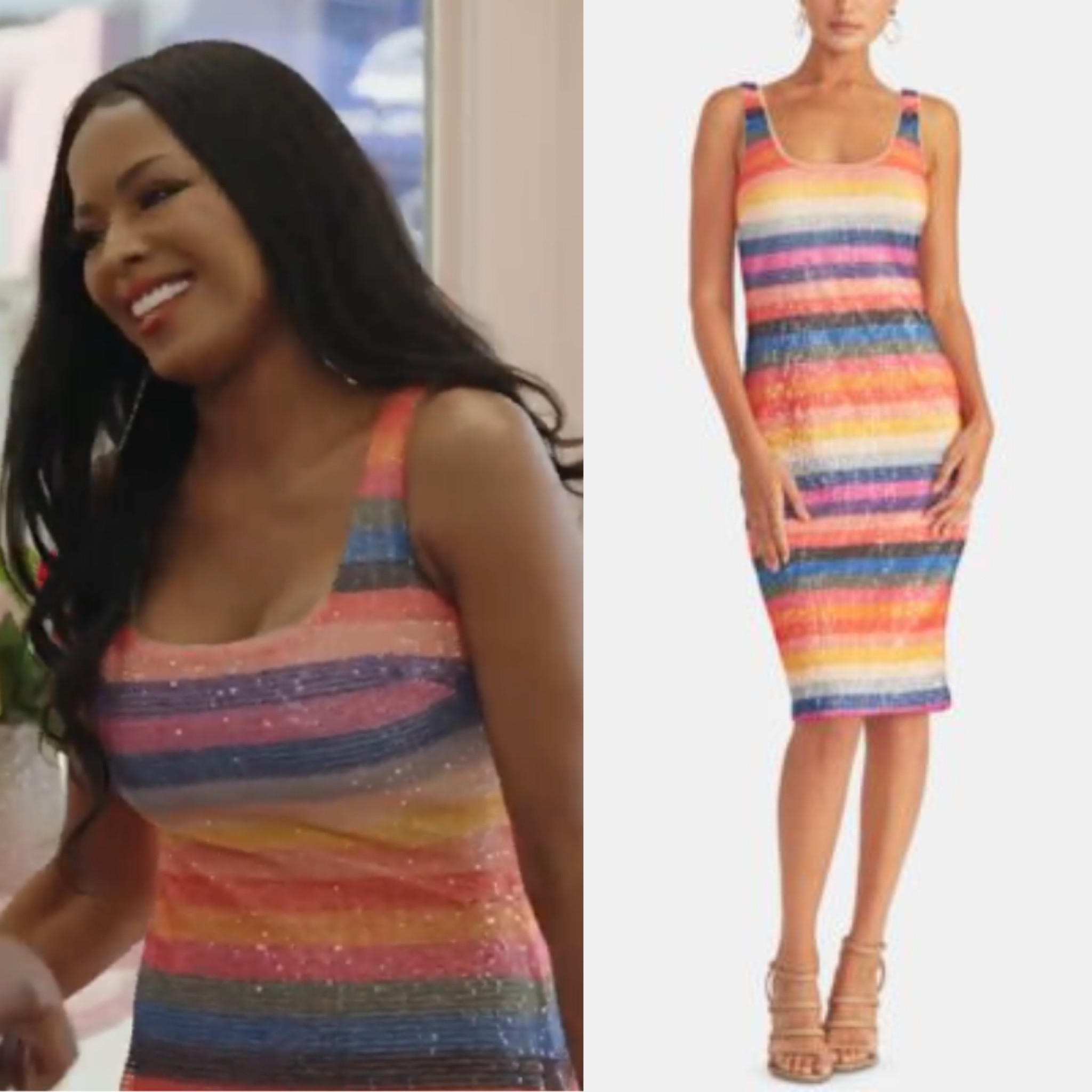 Stacey Rusch’s Sequin Striped Dress