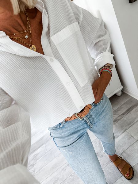 Classic style
Jeans, sandals
White top
Similar options


#LTKSaleAlert #LTKStyleTip #LTKOver40