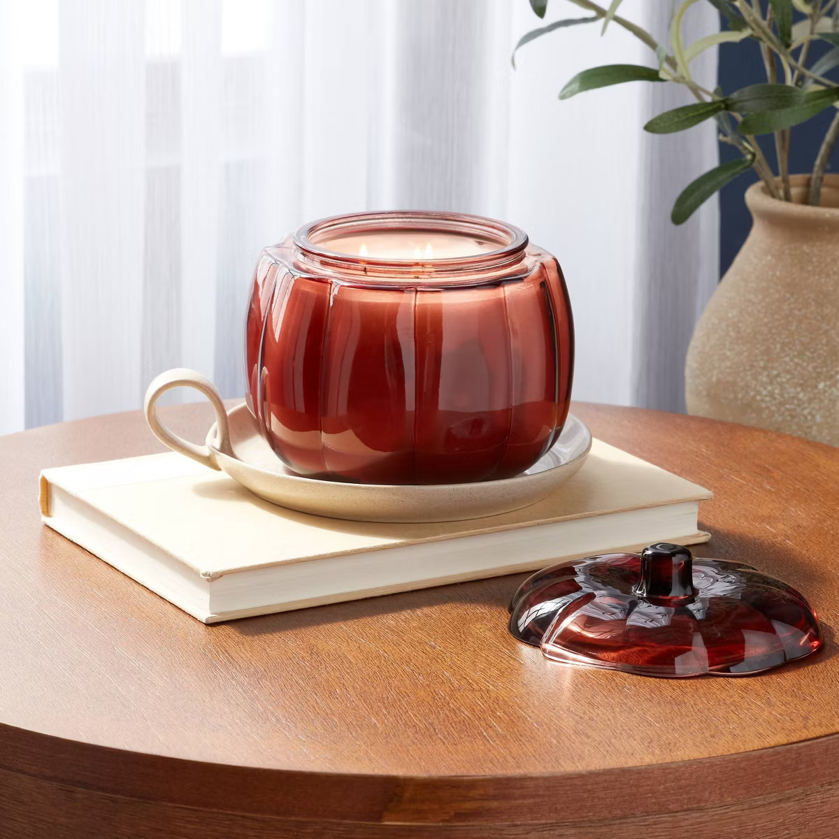 Glass Figural Pumpkin Warm Cider and Cinnamon - Threshold™ | Target