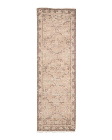 3x8 Wool Sienna Paul Luxury Hand Knotted Runner | TJ Maxx
