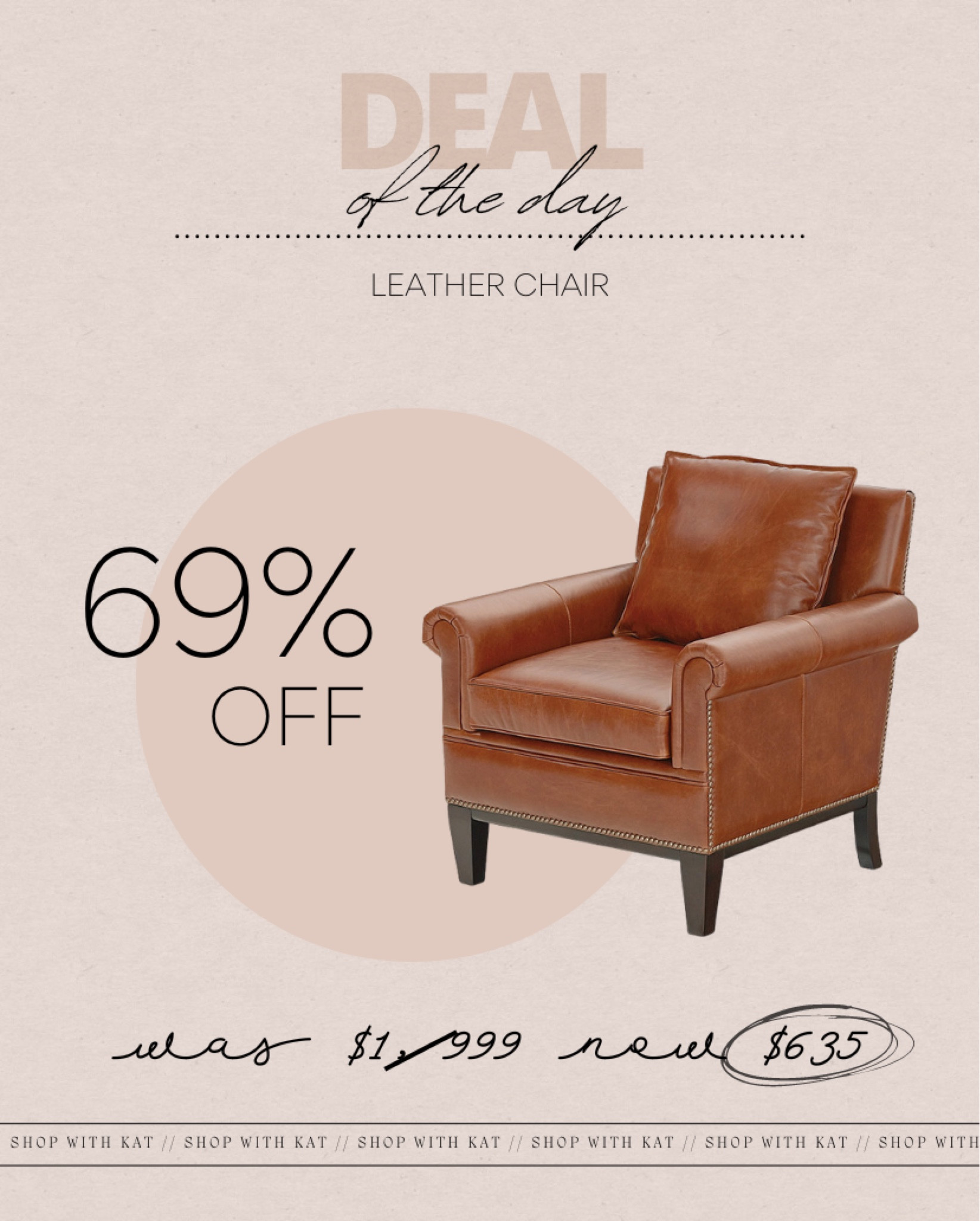 69% off Ballard Designs leather chair

#LTKFind #LTKhome #LTKsalealert