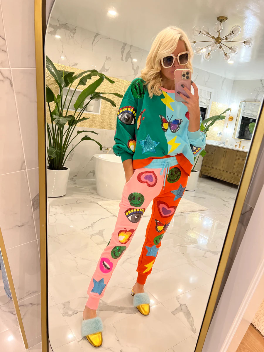 Icon ColorBlock Joggers | Teggy French