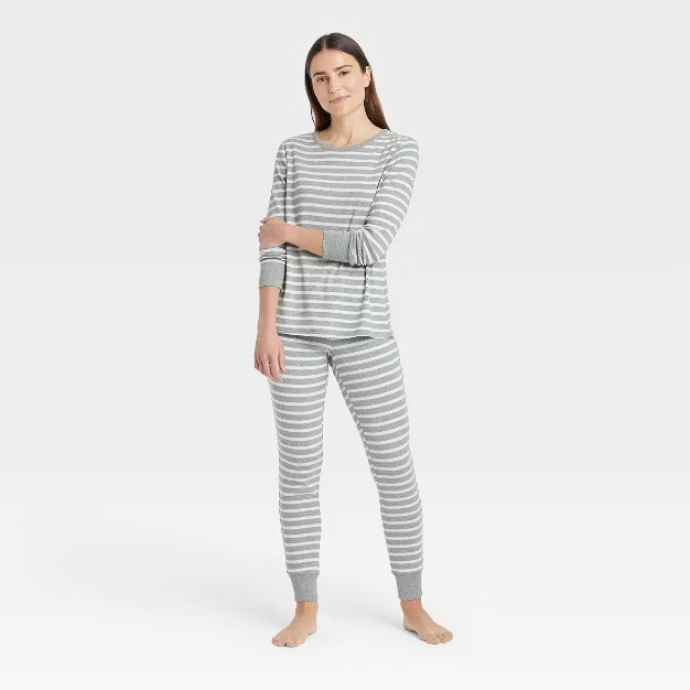 Women's Striped 100% Cotton Matching Family Pajama Set | Target