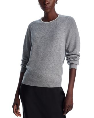 C by Bloomingdale's Cashmere Pearl Embellished Sweater - Exclusive   | Bloomingdale's Women | Bloomingdale's (US)