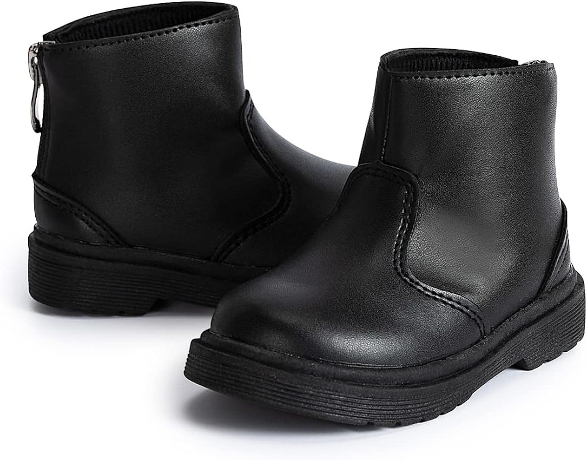 Miamooi Toddler Girls Boys Combat Ankle Boots Little Kid Waterproof Outdoor Chelsea Fall Booties ... | Amazon (US)