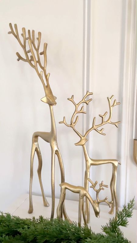 I diy Aldi’s Merry Moments brand Dupe of the Pottery Barn sculpted deers to my desire color of gold.  #DIY #dupe #splurge

#LTKHoliday #LTKSeasonal #LTKhome