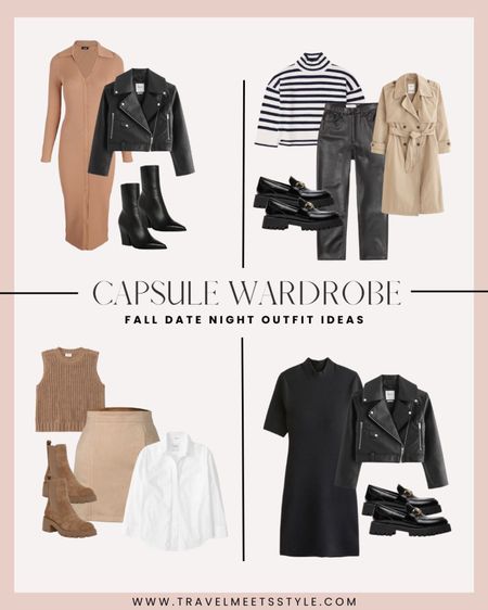 Sharing the ultimate fall travel capsule wardrobe for any adventure, including  date night outfits! Read the full post on www.travelmeetsstyle.com.


Fall outfit, sweater vest, striped sweater, neutral sweater, plaid flannel shirt, white button down, graphic sweatshirt, destination sweatshirt, layering tops, long sleeve ribbed tops, leather jacket, trench coat, 90s straight jeans, high rise jeans, relaxed jeans, wide leg jeans, wide leg pants, black jeans, suede skirt, leather skirt, sweat dress, midi dress, fall dress, denim jumpsuit, white niki sneakers, white sneakers, loafers, dr martens boots, combat boots, Chelsea boots, nude boots, black booties, Abercrombie jeans, date night outfits 

#LTKSale #LTKstyletip #LTKtravel