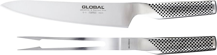 Amazon.com: Global G-313, Classic 2pc Carving Set, Stainless Steel: Boxed Knife Sets: Home & Kitc... | Amazon (US)