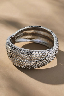 Textured Chunky Bangle Bracelet | Anthropologie (US)