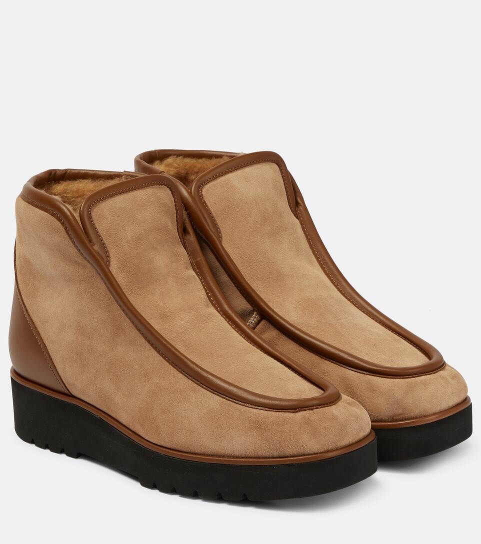 Tyga shearling-lined suede boots | Mytheresa (US/CA)