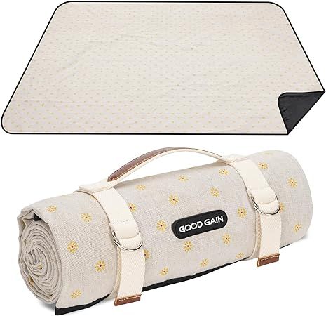 Picnic Outdoor Blankets Waterproof Extra Large - Beach Mat Sand Free Foldable with Carry Strap | ... | Amazon (US)