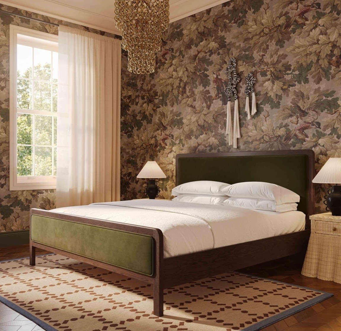 Find in my Home Elevated Collection.✨ Bedroom inspo, but make it bold. This forest green velvet king bed creates a rich, cozy focal point with luxe texture and elevated style. Dramatic, inviting, and effortlessly styled. 

Shop now and transform your bedroom.🌿


#LTKOver40 #LTKSeasonal #LTKHome