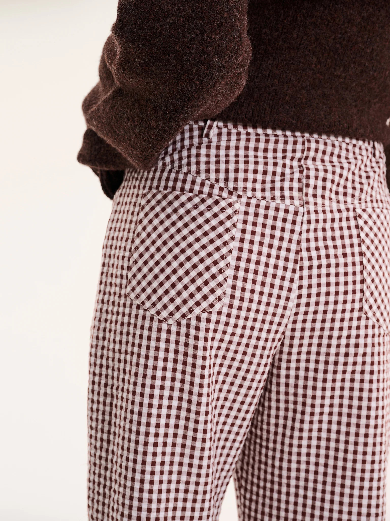 Elodie Trouser in Brown | OMNES UK