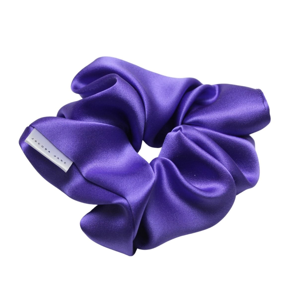 Silk Satin Hair Scrunchie - Violet Purple | Wolf & Badger (US)