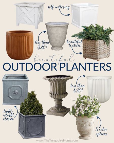 I’ve been planting like crazy at my house and have ordered so many planters!! These are some I have or are on my wish list!! So many are budget-friendly and beautiful! 

#LTKhome #LTKunder50 #LTKSeasonal