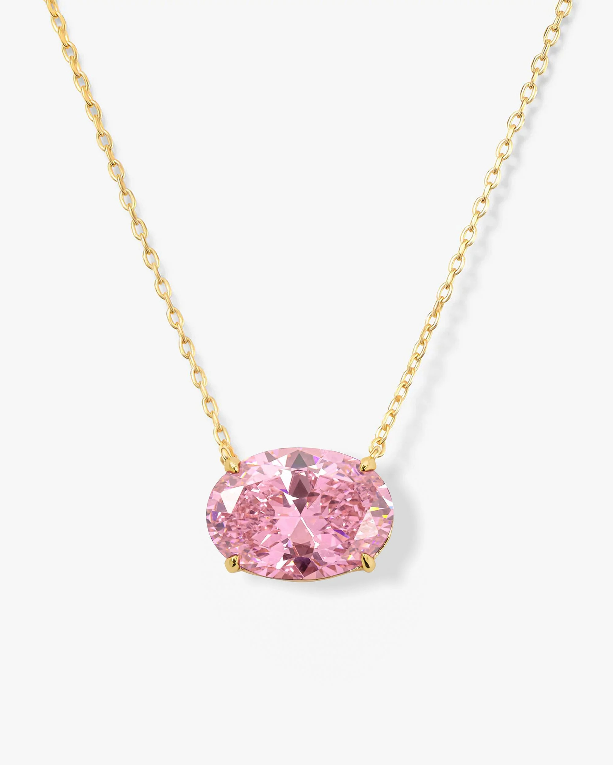 Hello Gorgeous! Necklace - Gold|Pink Diamondettes | Melinda Maria Jewelry