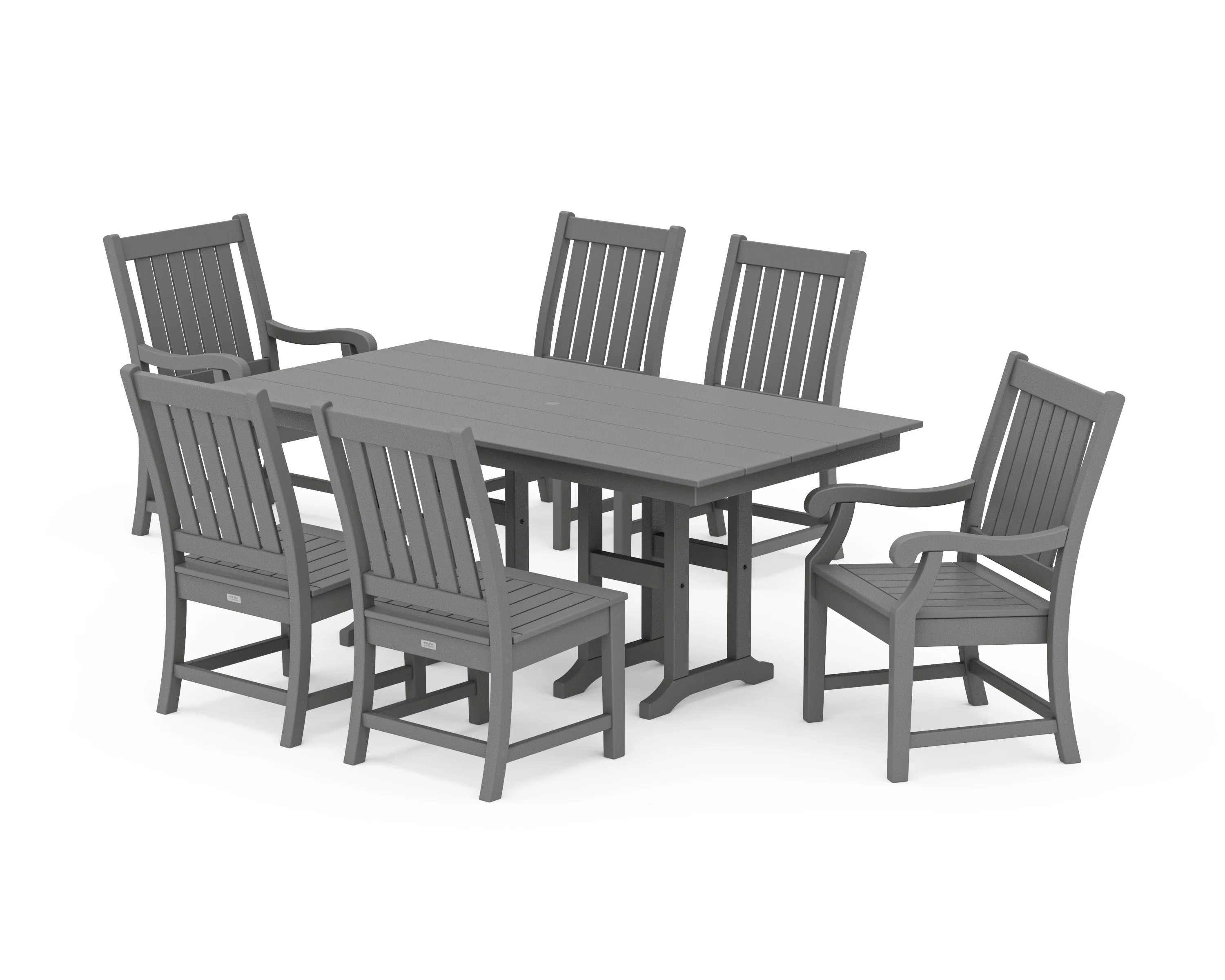 POLYWOOD x Birch Lane Veranda 7-Piece Farmhouse Dining Set by POLYWOOD | Birch Lane