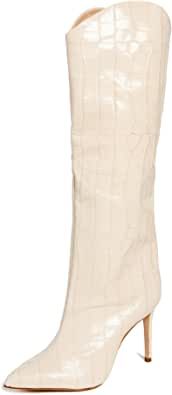 SCHUTZ Women's Maryana Leather Dress Boot | Amazon (US)
