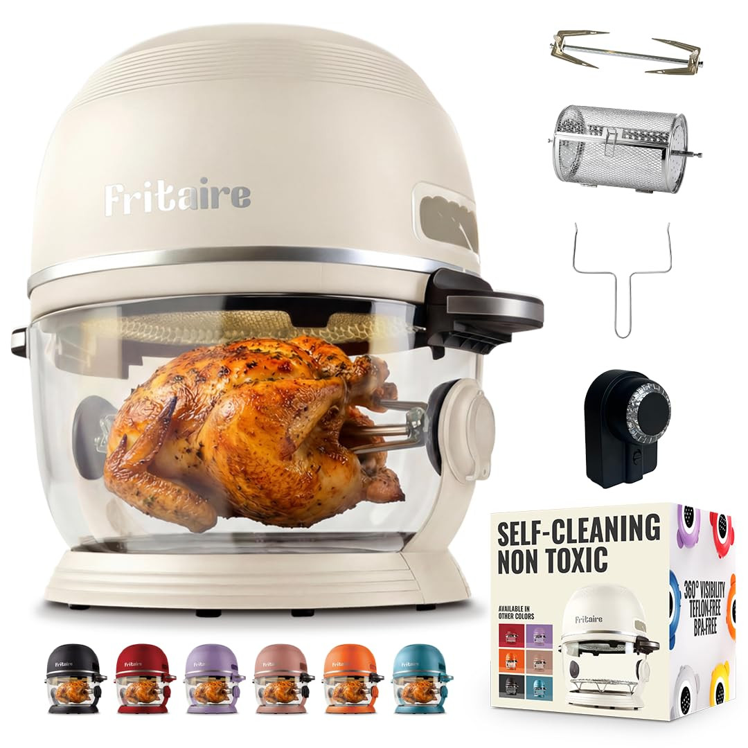 Non Toxic Air Fryer™ Pro | 9-in-1 Glass Air Fryer | Self-Cleaning | 5 Quart | Rotisserie and Tu... | Amazon (US)
