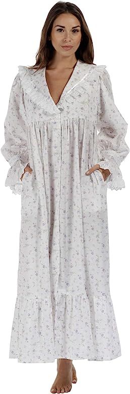 The 1 for U Amelia 100% Cotton Victorian Nightgown with Pockets 7 Sizes | Amazon (US)