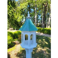 Patina Copper Roof Bird Feeder Large, 8 Sided Octagon, Premium Feeding Tube, Options | Etsy (US)