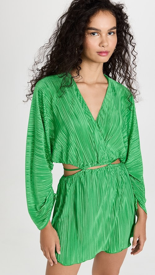 Plisse Sculpted Dress | Shopbop