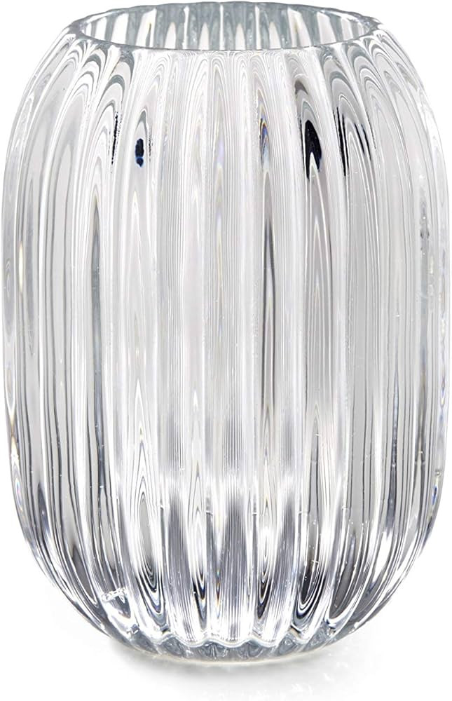 Serene Spaces Living Clear Optical Glass Votive Holder, Perfect for Weddings and Home D\u00e9cor,... | Amazon (US)