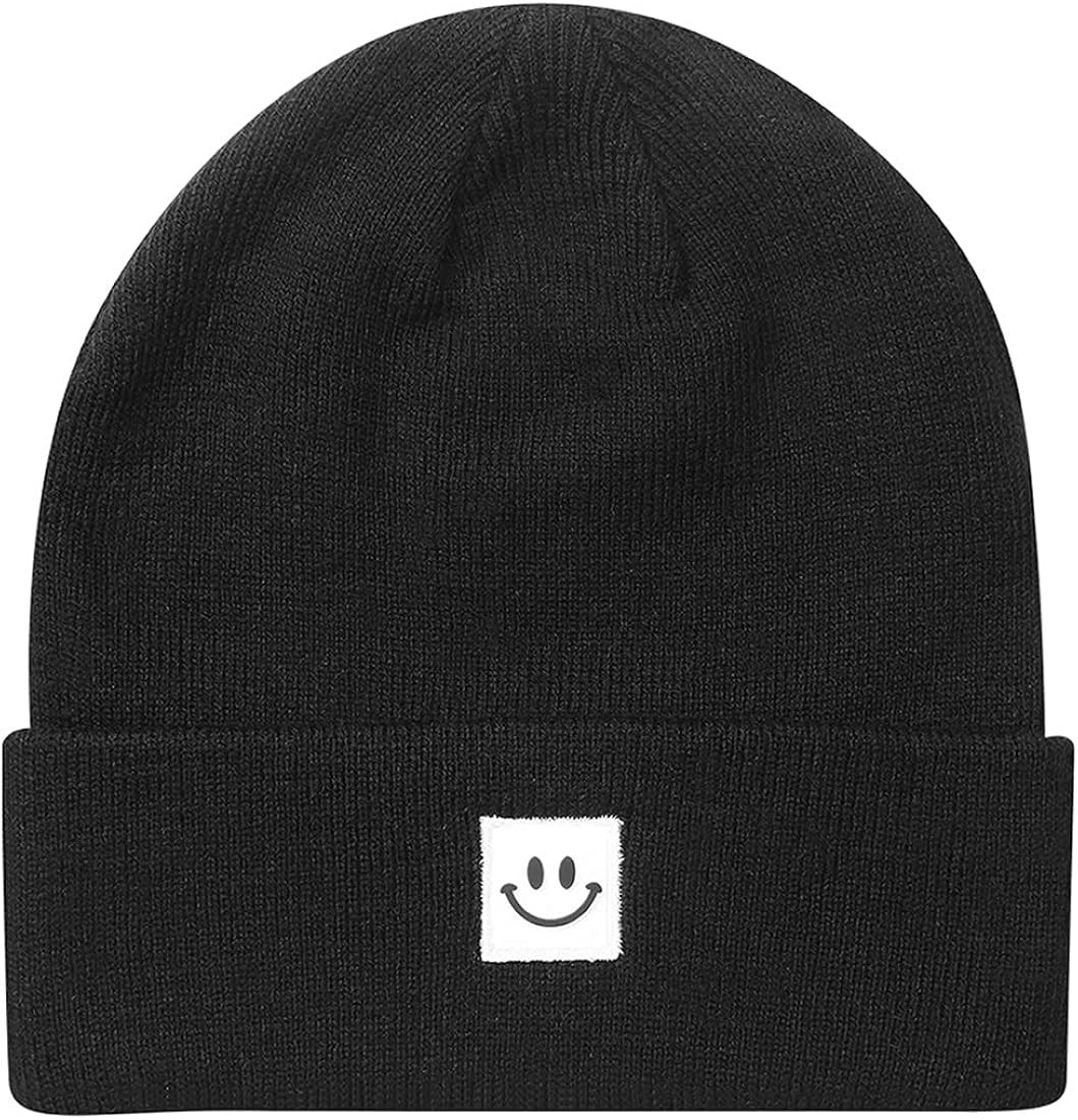 MaxNova Knit Beanie Hat with Smile Face for Men/Women | Amazon (US)