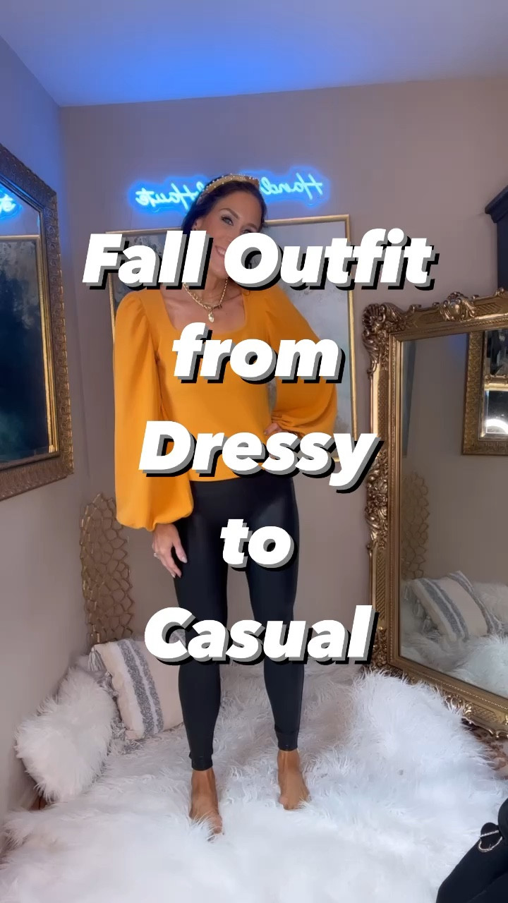 🍁What’s your favorite look, DRESSY or CASUAL? Tell me in the Comments! ⬇️⬇️⬇️ Fall 🍁 Outfit using my favorite @spanx leggings, taking it from dressy to casual in a few easy swaps. 👏🏻 Comment FALL for this outfit link sent straight to your dm! 📮 

Fashion | Fall | Fall Outfit | Leggings | Casual | Style | Sweaters | Boots | Sneakers | OOTD | Fall Outfits

#LTKSale #LTKfindsunder50 #LTKSeasonal