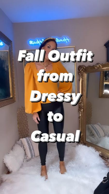 🍁What’s your favorite look, DRESSY or CASUAL? Tell me in the Comments! ⬇️⬇️⬇️ Fall 🍁 Outfit using my favorite @spanx leggings, taking it from dressy to casual in a few easy swaps. 👏🏻 Comment FALL for this outfit link sent straight to your dm! 📮 

Fashion | Fall | Fall Outfit | Leggings | Casual | Style | Sweaters | Boots | Sneakers | OOTD | Fall Outfits

#LTKSale #LTKfindsunder50 #LTKSeasonal