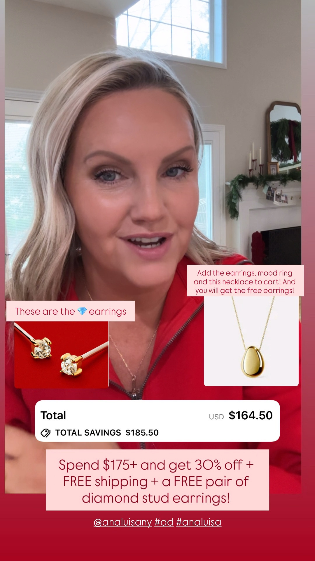 Ana Luisa jewelry sale! Spend $175+ and get 30% off PLUS free shipping PLUS a free pair of diamond stud earrings! Such a great deal on these timeless, high quality jewelry pieces! 

#LTKGiftGuide #LTKHoliday #LTKSaleAlert