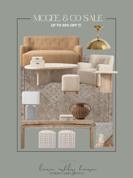 Obsessing over this teddy sofa and chair from McGee & Co. such an amazing sale happening now - lowest pricing of the year! Earthy neutral living room inspo for you 🤗

#LTKhome #LTKCyberWeek #LTKsalealert