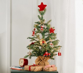 Mini Decorated Light-Up Christmas Tree | Pottery Barn Kids
